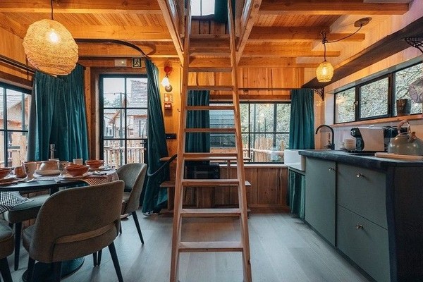 boomhut overnachten Durbuy vakantiehuis glamping