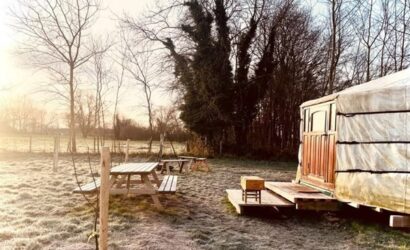 glamping Belgie yurt duffel overnachten