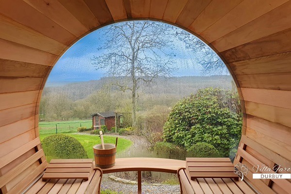 wellness vakantiehuis durbuy sauna zwembad jacuzzi