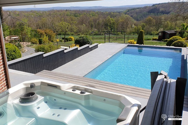 wellness vakantiehuis durbuy sauna zwembad jacuzzi